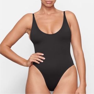 SKIMS black one piece swimsuit